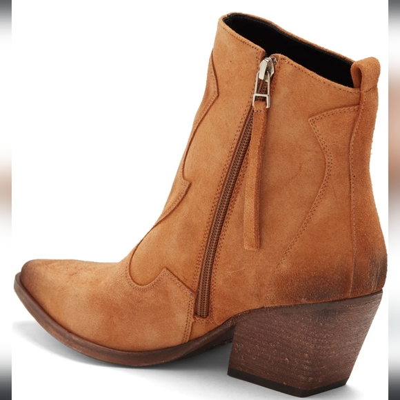 GOLO Lasso Western Leather Boot in Camel Vinyage Suede GOLO #951 - Picture 2 of 6